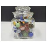 Jar Vintage Marbles Appox. 75