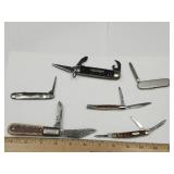 6 Vintage Pocket Knives Kamp King, Barlow +