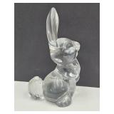 Viking Clear Glass  Bunny 6.5" high