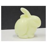 Uranium FENTON Glass Bunny 3" Long