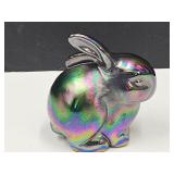 Carnival FENTON Glass Bunny 3" L