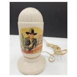 Vintage Aladdin Hopalong Cassidy Dresser Lamp 7.5