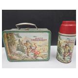 Vintage Davy Crockett  Lunch Box with Thermos