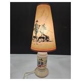 Vintage Aladdin Lamp 18" W Original Shade