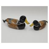 VTGHandMade  Wooden Mallard Ducks 7.5 to 9.5