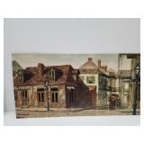 VTG 24"x12" Bourbon Street Litho by G. Drummond