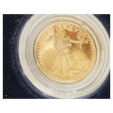 U.S. Mint One Tenth Ounce Proof Gold Bullion Coin