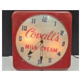 Muncie Covalt's Milk Cream Clock Original & Works