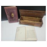 English Grammer, Greeks&Romans, Wood box 4.5X13.5'