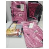 1 PG Backpack Gear W/School Supplies + 2 NEW PINK