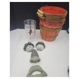 Apple Baskets & Tree Face, Cardinal Glass