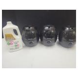 3 Humidifier's & Partial Bottle of Solution