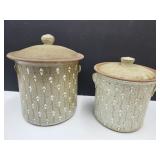 7.5'-9.5' J. Peterson Pottery Canisters