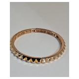 10K Rose Gold Over Jewelers Bronze Bracelet