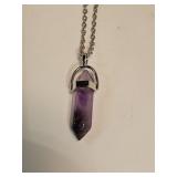Amethyst Point Pendant on Chain