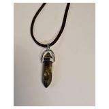 Tiger's Eye Double Point Necklace