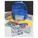 New Eastwest Back Pack with School Supplies