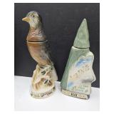 2 Liquor Decantors Whiskey Bottles