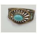 JTV Turquise Multicolor Crystal Ant Bronze Beaclet