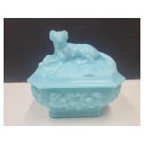 Blue Vallerystahl Dog on a Nest