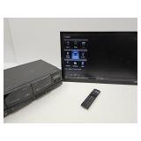 23' Vizio TV w/Remote & Untested Cassette Player