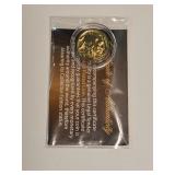 Vintage 24K Gold Plated Buffalo Nickel