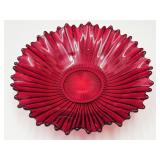 Vintage Heirloom Fostoria Ruby Red Bowl 10 1/4' w