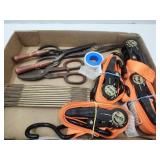 Tie Down Straps, Straight Rule,Shears ,Curling Ir