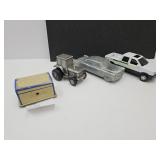 1974 Banthrico Car Bank, John Deere Truck +