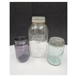 Half Gallon Atlas & 2 Ball Pint Jars