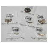 6 Kennedy Half Dollar Coins  P& D