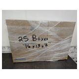 25 New Boxes 16x13x7'