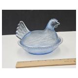 VTG Light Blue Hen on a Nest 7' L