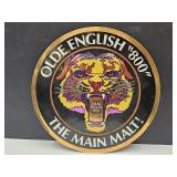 VTG OLDE ENGLISH '800' THE MALT Adv Sign 14.5'