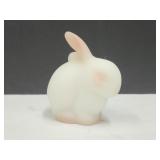 Hand Painted and Signed Fenton Glass Bunny