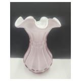 VTG Fenton Dusty Rose Vase 5.5 'H