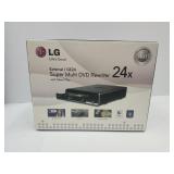 NIB LG External/GE24 DVD Rewriter 24X