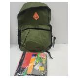 NEW High Trails Backpack W/School Supplies