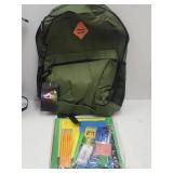 NEW High Trails Backpack W/School Supplies
