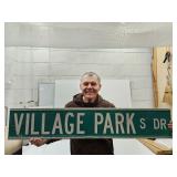 2 SIDED VILLAGE PARK SOUTH Dr. 48'x9'