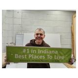 #1 IN INDIANA 36'X9' Metal Sign