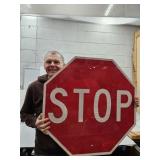 Metal STOP Sign 30'h