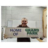 Metal HOME OF GRAND PARK 9'x36'