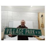 2 SIDED VILLAGE PARK NORTH Dr. 48'x9'