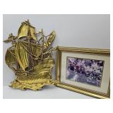 Apple Blossoms Framed 21'x17' & Ship 22'x29'h