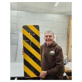 Metal CAUTION Sign 12'x36'