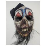 Halloween Prop Mask Clown w/ Blue Red Eyes