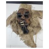 Halloween Prop MAsk w/ Burlap and Chin Hair