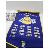 Basketball Cards & NBA  LA Lakers Banner 23'x36'