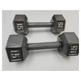 15 lb. Dumb Bell Weights
